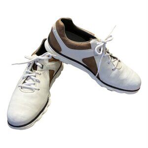 FootJoy Mens Pro SL Golf Shoes Size 9M 53219 Waterproof White Leather Cleats